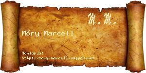 Móry Marcell névjegykártya